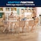 Flash Furniture Rectangle 23.625 W, 47.25 L, 23.5 H, Plastic, Steel, Brown YU-YCY-060-0036-RECT-TBL-NAT-GG - alternate 2